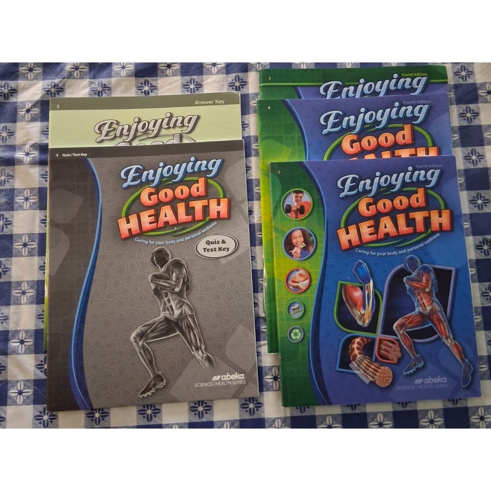 NEW Abeka Enjoying Good Health Set 5th Grade Textbook Work Book Answer Fouth Ed